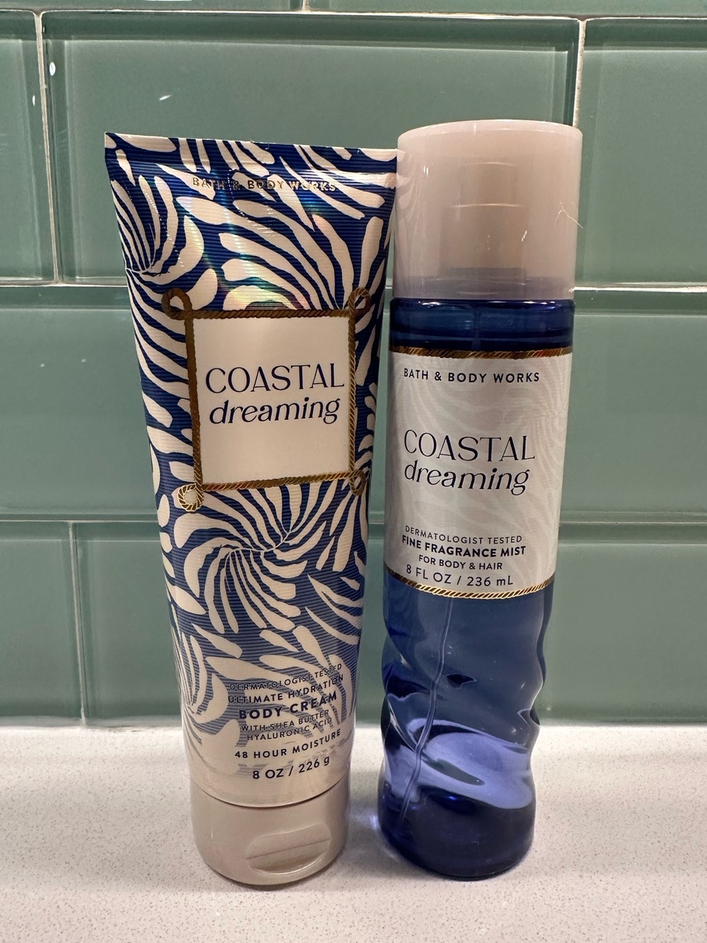 Bath & Body Works Coastal Dreaming Body Cream & Fragrance Mist - new